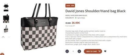 David Jones Bakasa Tas Shoulderbag Wanita Branded