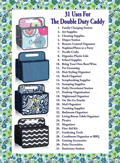 Thirty One Double Deluxe Multipurpose Organizer Bag Multifungsi | Supplier Tas Impor Branded